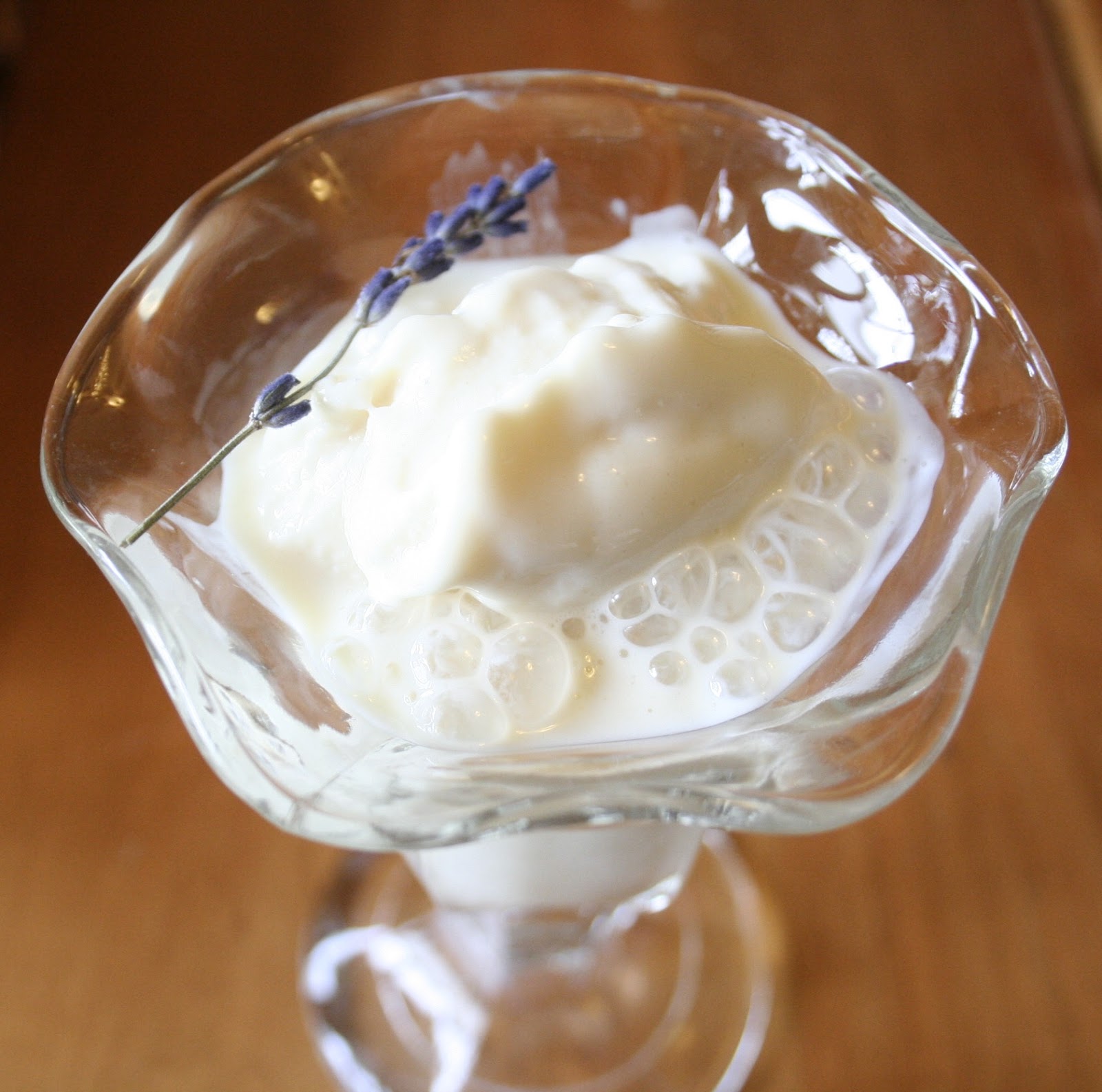 Breathe in and Bake Maple Lavender Frozen Yogurt