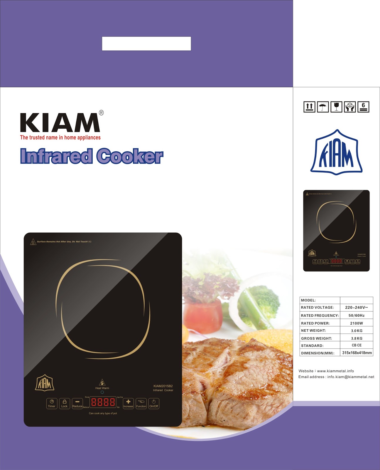 Kiam Metal Industries Ltd. New Product (Blender and Infrared Cooker)