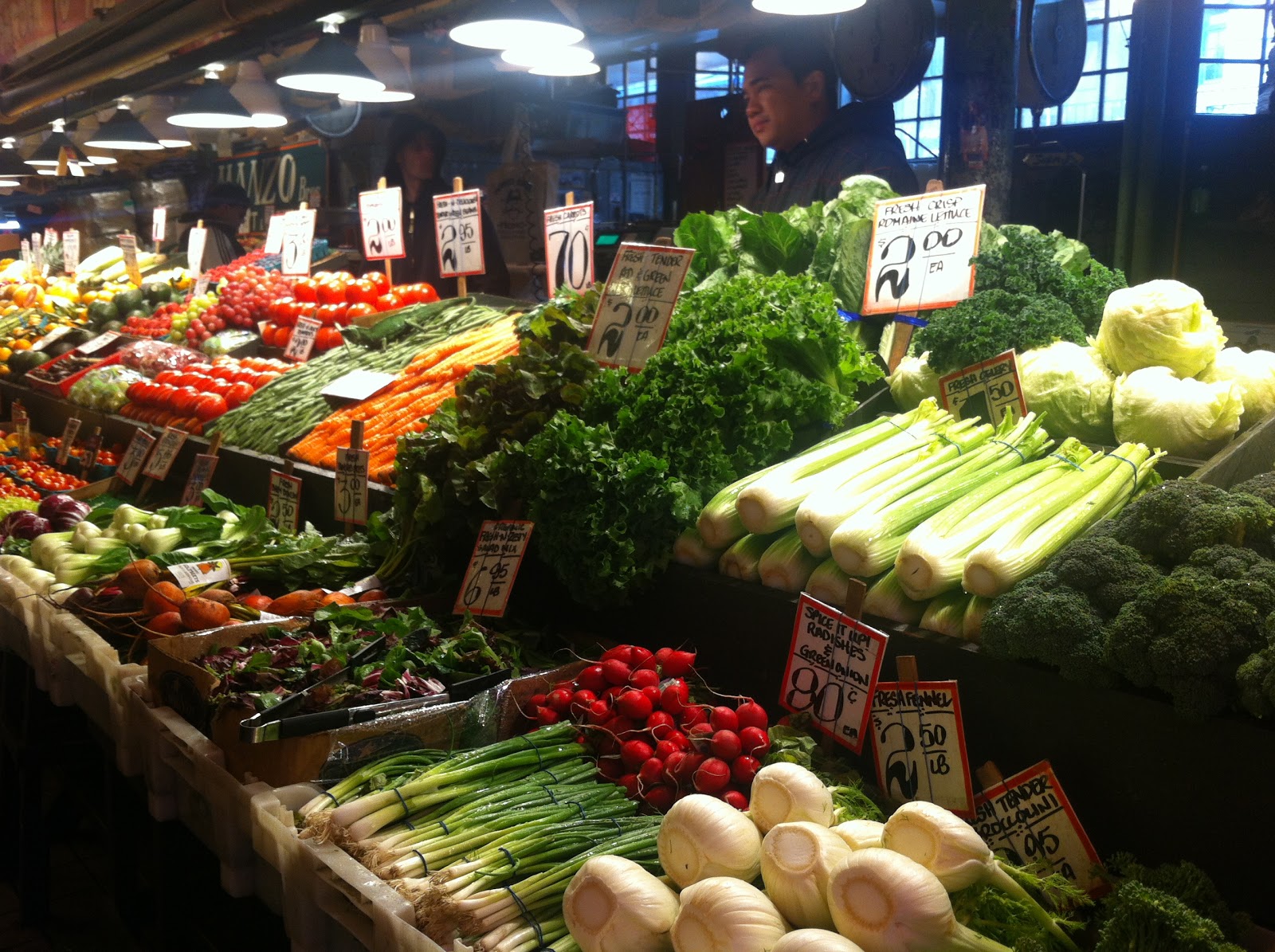 NooN's Blog Public Market Center in Seattle Vegetable