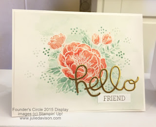 Stampin' Up! Birthday Blooms Card: 2016 Occasions Catalog Sneak Peek #stampinup www.juliedavison.com