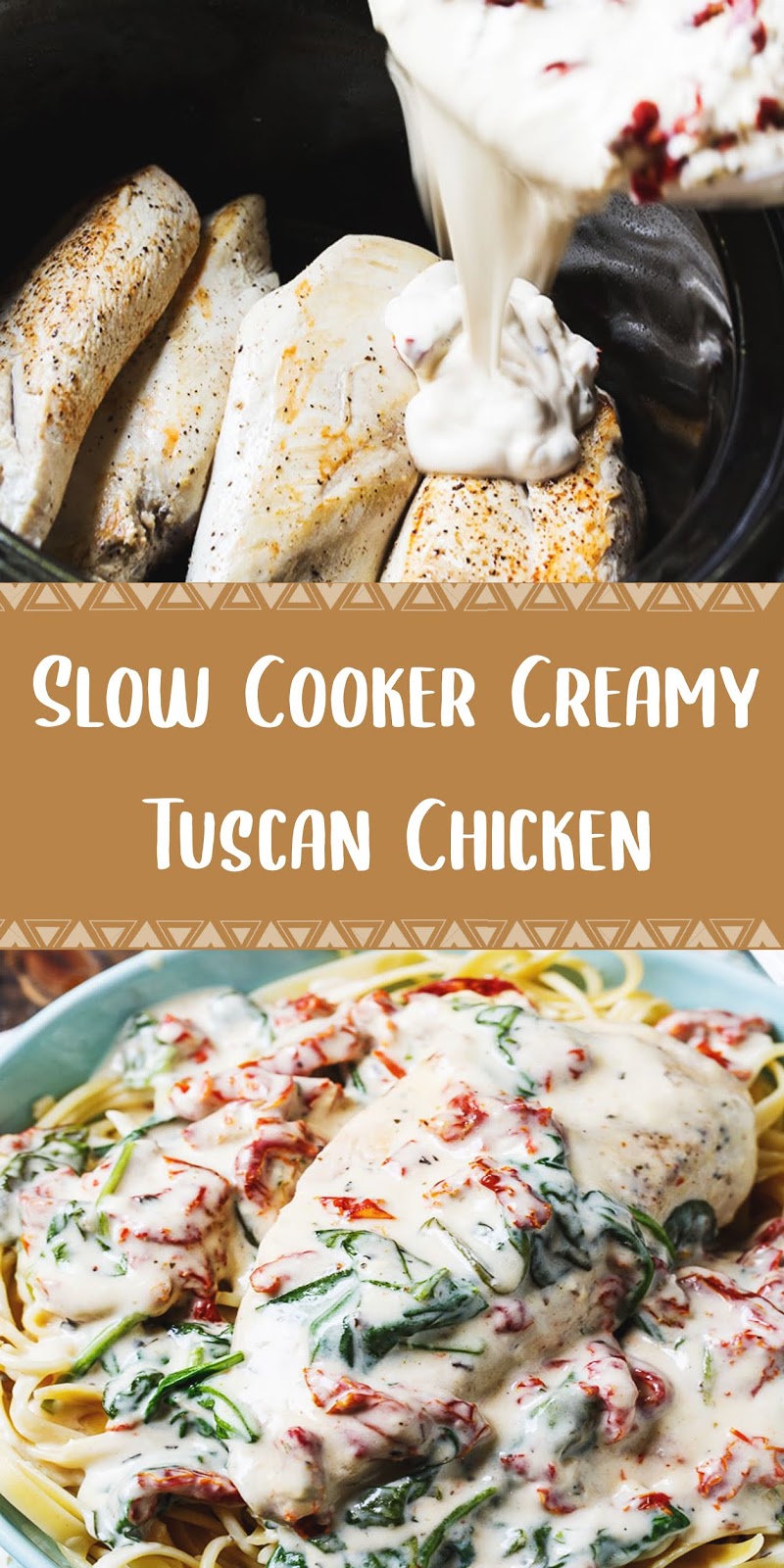 Slow Cooker Creamy Tuscan Chicken - Cindy Glover