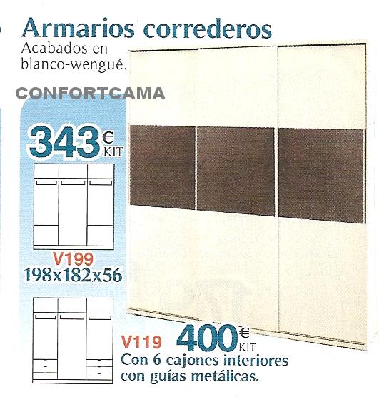 MUEBLES OFERTA KIT: ARMARIOS COLOR BLANCO
