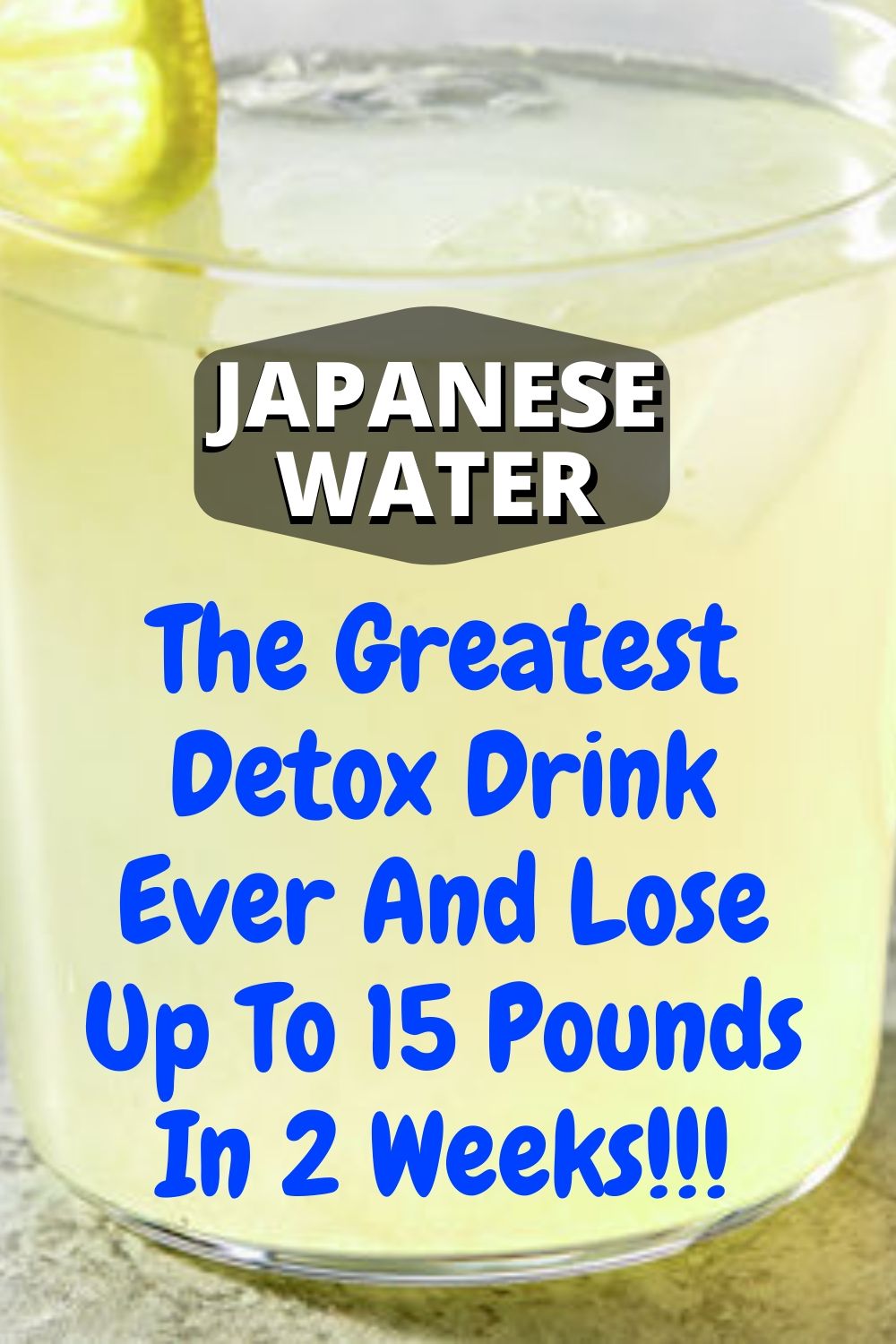 Japanese Water The Key To Burn All The Fat From The Waist, Back And Thighs ! It Will Make You
