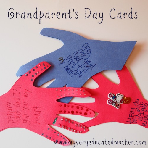 grandparents day card ideas for kids