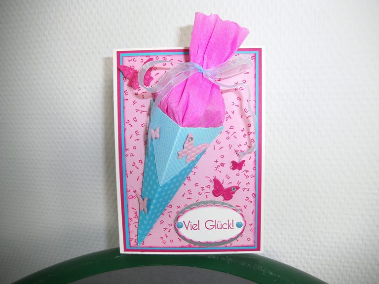 Basteln mit Lilli: Karte zum Schulanfang Basteln mit Lilli: Karte zum Schulanfang