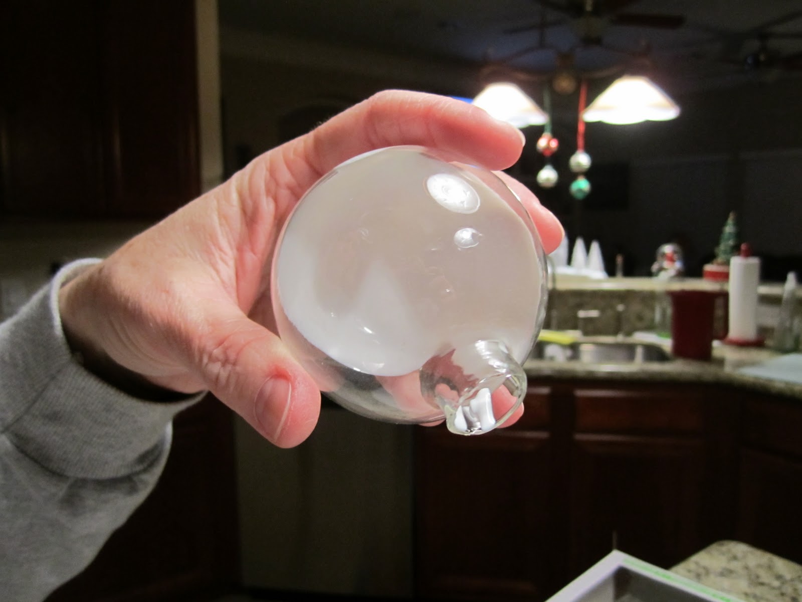 SJeanS Glittery Ornaments using Mod Podge