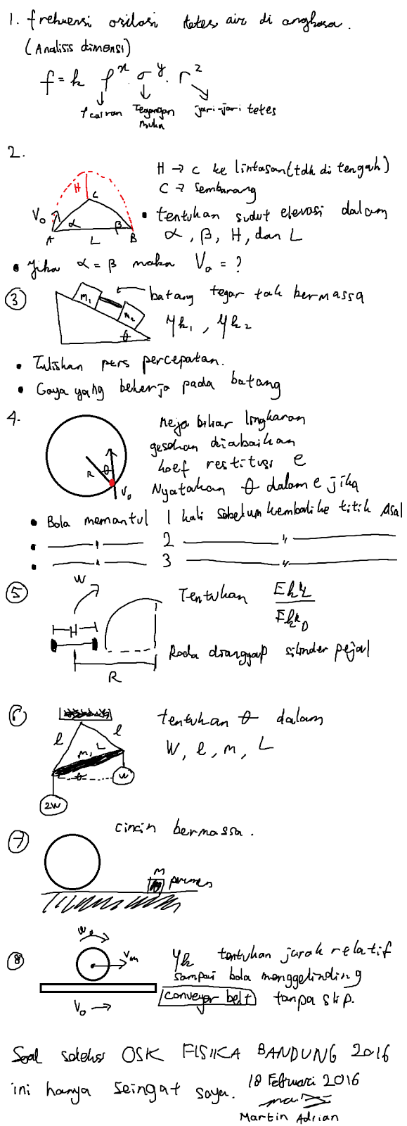Soal Osk Kota Bandung 2016