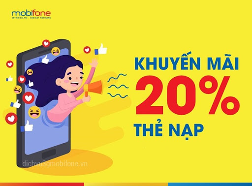 Khuyến mãi 20% Mobifone ngày 5/8/2020