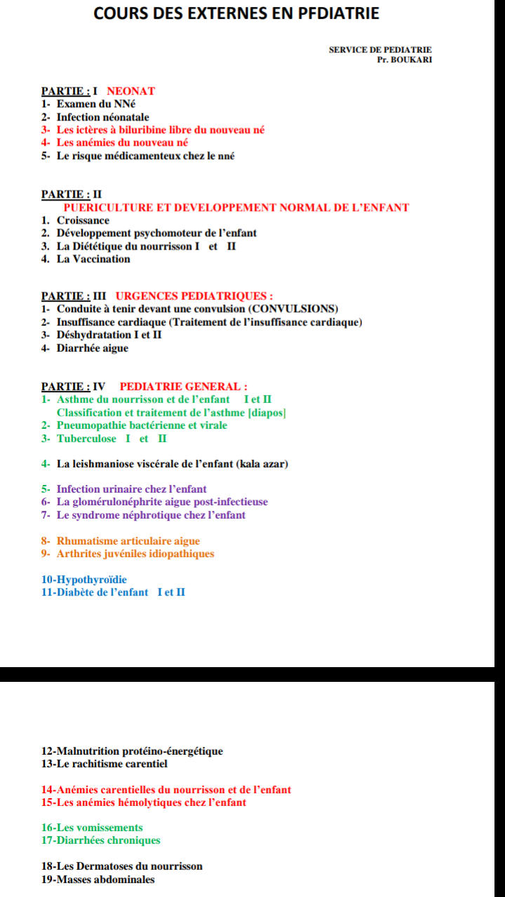 Cours d