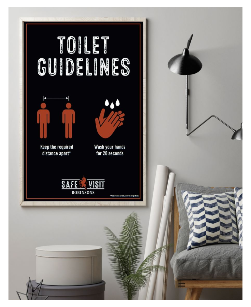 [LIMITED] Toilet guidelines safe visit poster