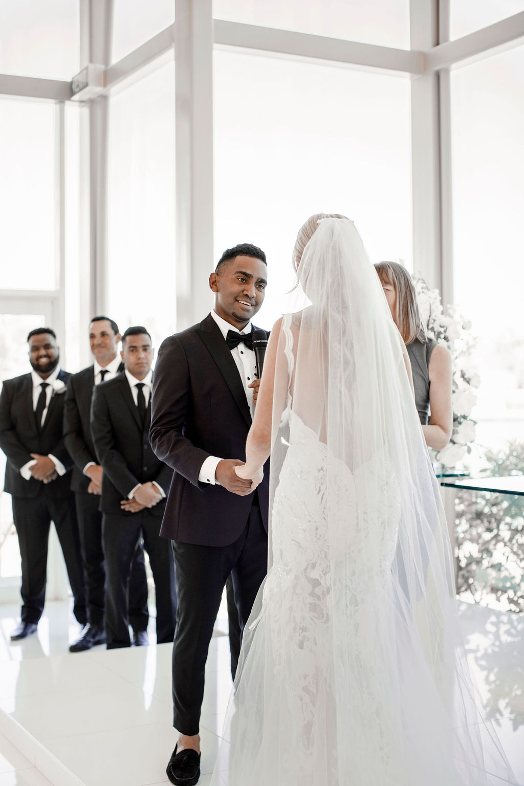 brooke and liam's white and gold wedding | to the aisle gold coast Dahlia and Grace Photography and Film weddings gold coast australia bridal gowns florals venue