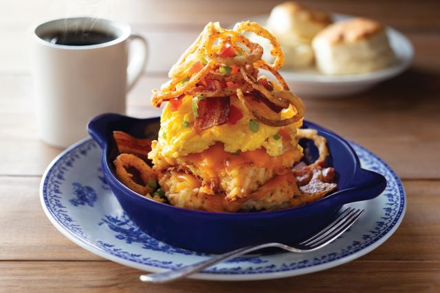Cracker Barrel Cooks Up New Bacon n� Egg Hashbrown