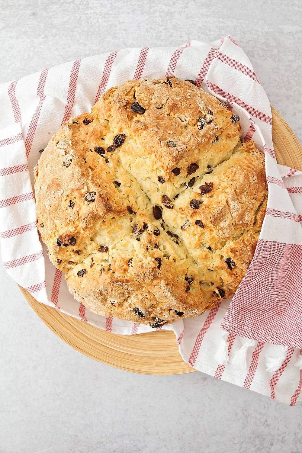 This Irish soda bread is simple and easy to make, and so delicious! It has the perfect tender crumb and light texture.