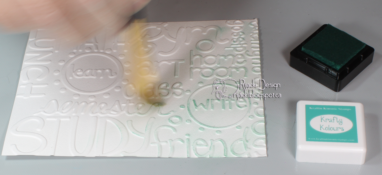 Rijacki's Study Buddy embossing and die cutting