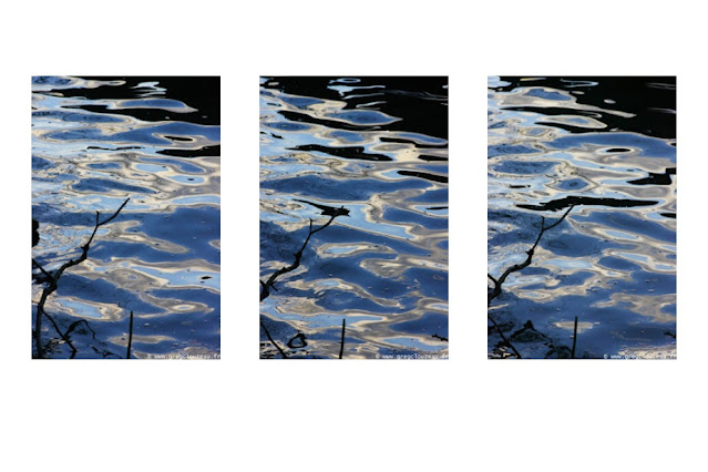 Ambiance zen aquatique avec cette Mise en Seine en triptyque Ambiance zen aquatique avec cette Mise en Seine en triptyque