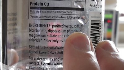 Essentia 9.5 ingredients - sodium bicarbonate Essentia 9.5 ingredients - sodium bicarbonate