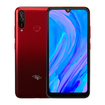 صورة اي تل S15 فى لون أحمر متدرج itel-s15-red