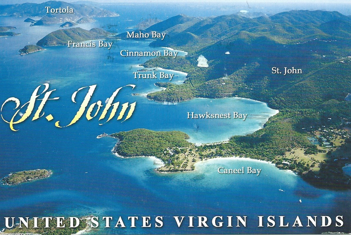 MY POSTCARDPAGE USA St John Virgin Islands National Park