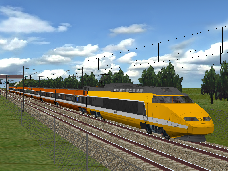 High Speed Trains OpenBVE TGV La Poste Europorte
