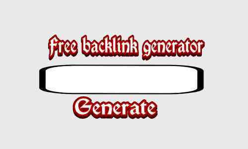 free backlink generator free backlink generator