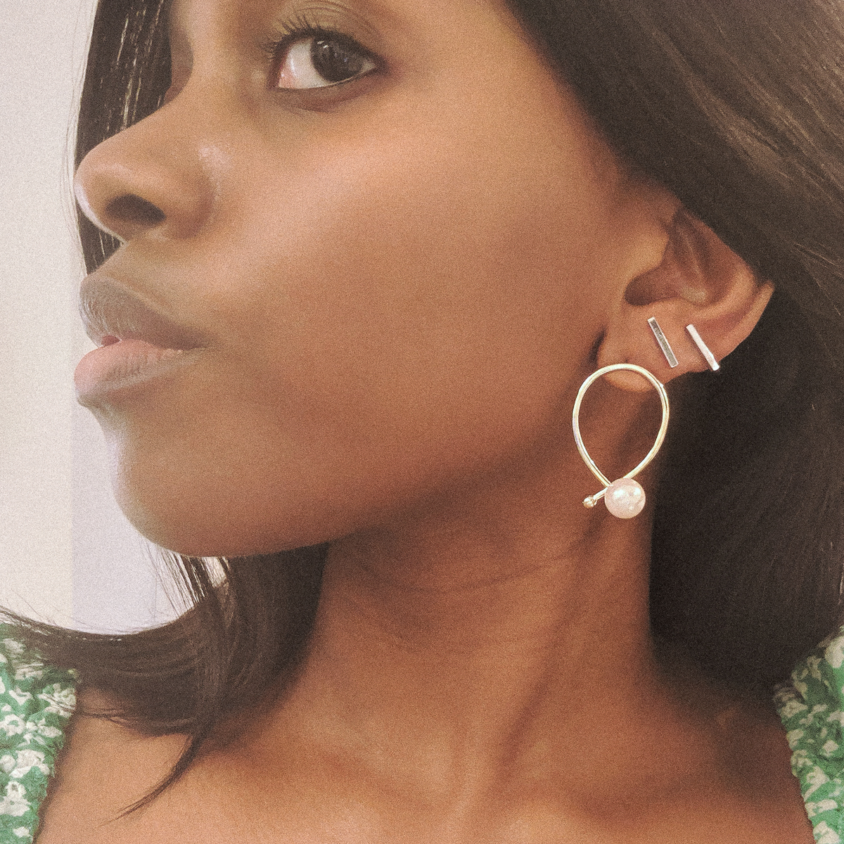gold earrings, aurate new york, kenneth jay lane, designer earrings