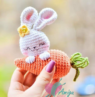 PATRON GRATIS CONEJO DE PASCUA AMIGURUMI 50496 🐰