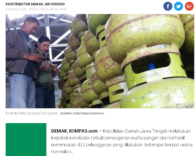 Menggunakan Elpiji 3kg Bisa Menyeret Anda ke Neraka, Kalau Anda Seperti ini