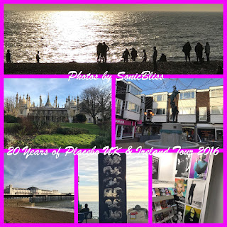Photos by SonicBliss - 20 Years of Placebo UK & Ireland Tour 2016.  Includes: Brighton Pier  & Beach, the Royal Pavilion, inclusive  art depicting love in various forms including LGBTQ lrelationships, a courtyard in The Lanes, and a wall at the Brighton Centre Ticket Office covered with six Placebo tour posters.