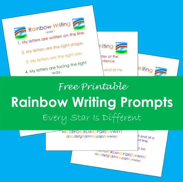 Rainbow Writing Prompts (Free Printable)