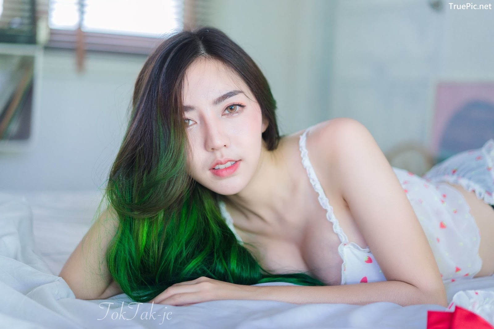 Image Thailand Model - Champ Phawida - Morning Sexy Sleepwear - TruePic.net - Picture-1