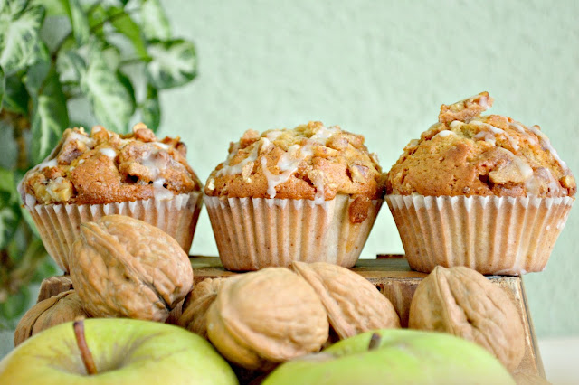 Muffins de Manzana, Nueces y Especias