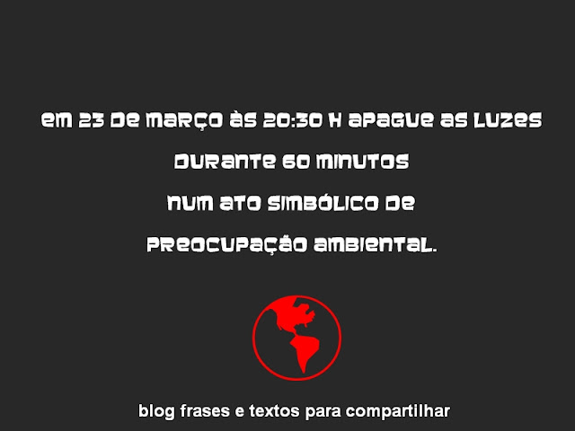 A HORA DO PLANETA blog frases e textos para compartilhar