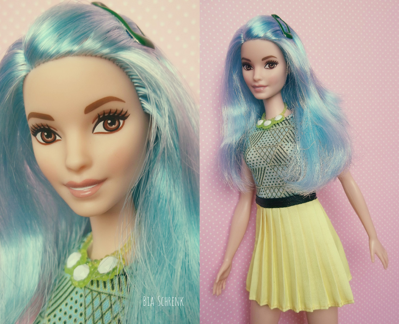blue hair fashionista barbie