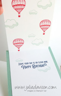 VIDEO Tutorial for Stampin' Up! Lift Me Up Extended Fold Card ~ 2017 Occasions Catalog ~ Sale-a-bration Carried Away ~ www.juliedavison.com