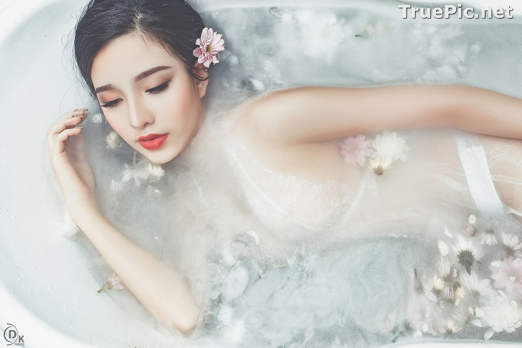 Image Vietnamese Model - Beautiful Fairy Flower In The Bath - TruePic.net - Picture-14