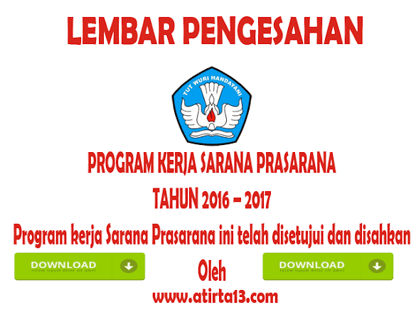 Program Kerja Sarana Prasarana Sekolah Dasar