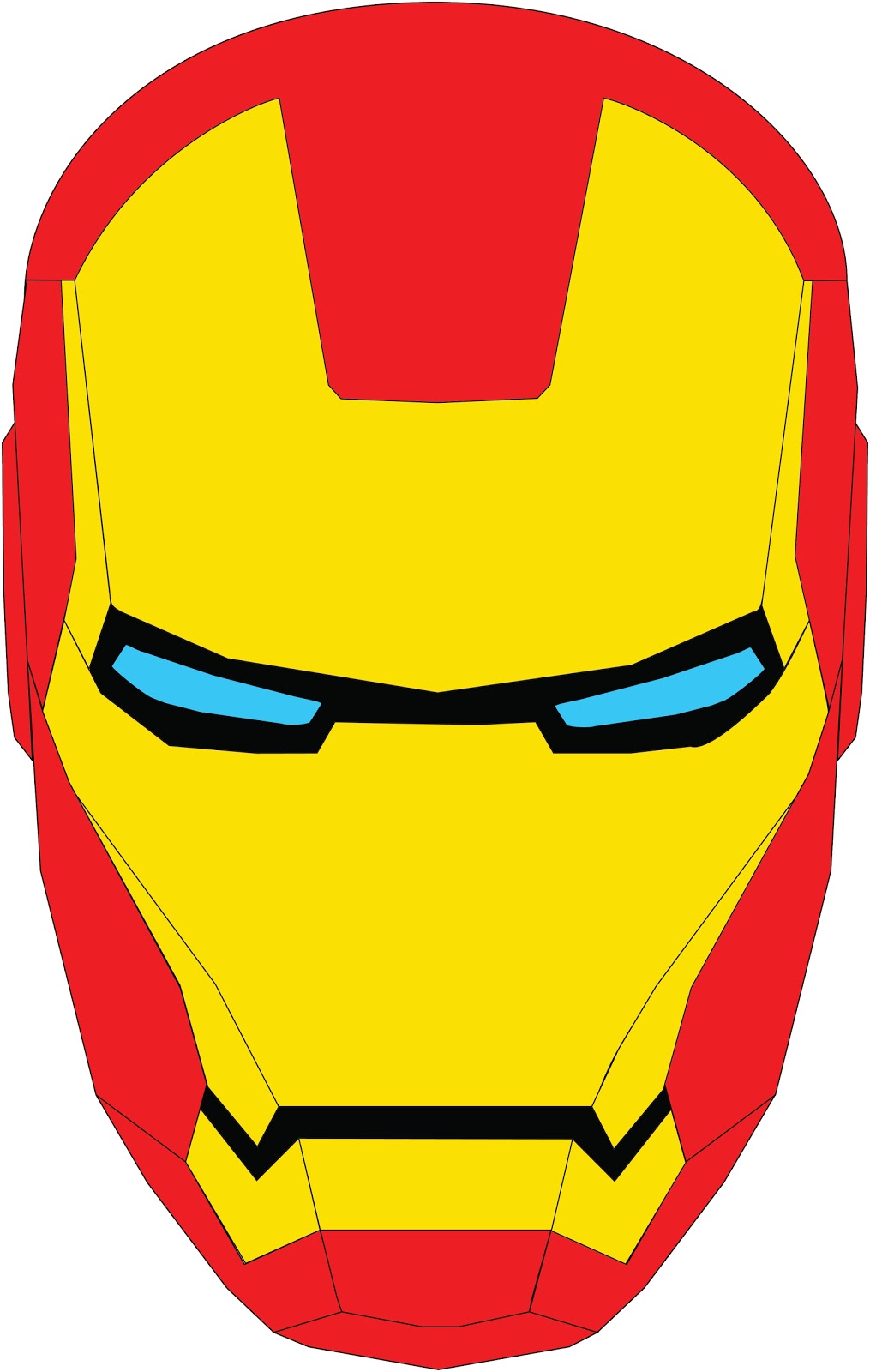 Iron man cartoon head