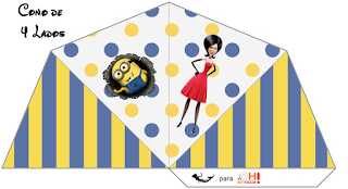 Película de los Minions: Imprimibles Gratis para Fiestas. Para conos = cucuruchos.