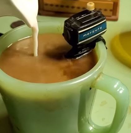 Mini Boat Motor Coffee Stirrer - Mercury Drink Mixer : Mix Your Coffee with  FUN 