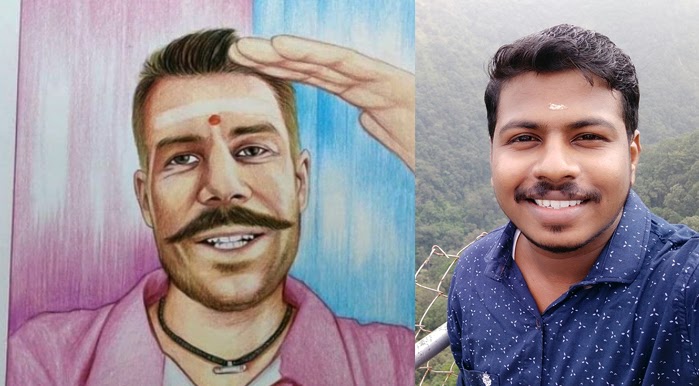 Lijesh's drawing takes over by Warner; The success of a Malayalee