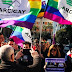 Le immagini del sit-in di Roma contro i centri di prigionia per gay allestiti in Cecenia