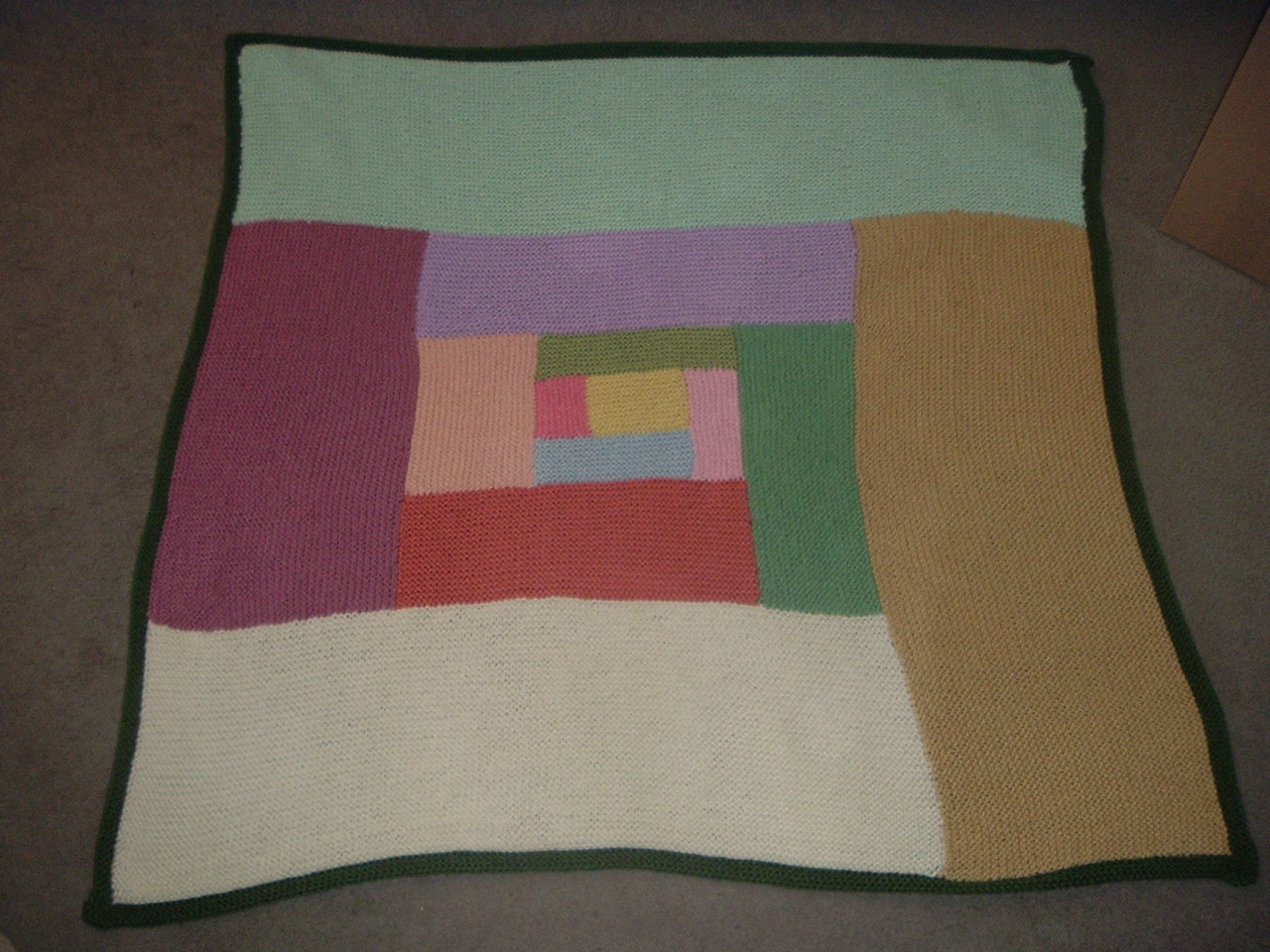 Cabin and Canoe Embroidered Wool Blanket main image 0
