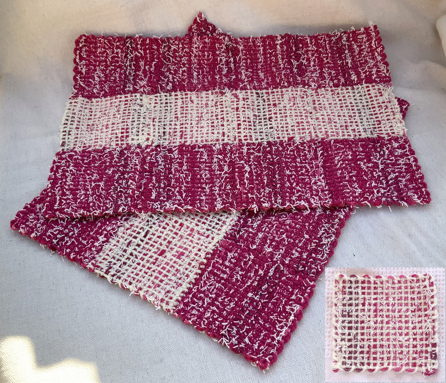 Pin Loom Weaving Pin Loom Placemats, a little weaving, a lot of reward.