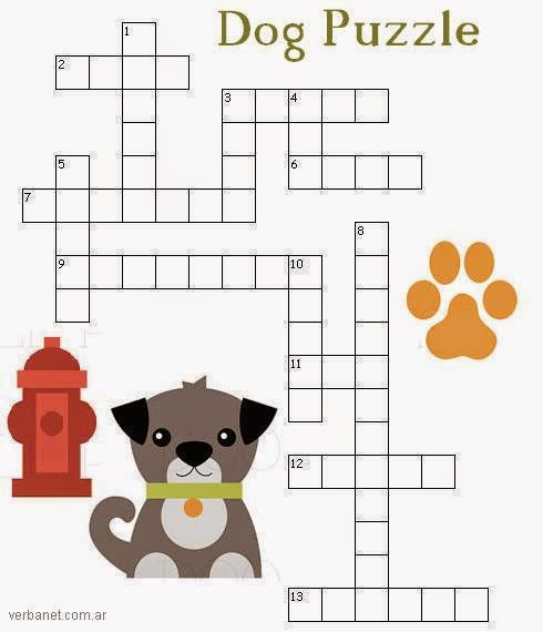 I Heart English: Dog Crossword Puzzle