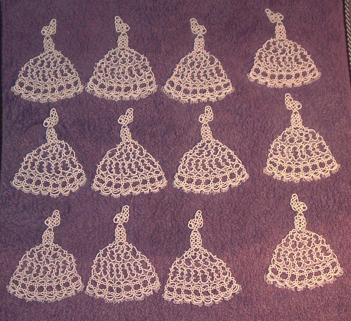 9 Vintage 1940&apos;s Victorian Crinoline Lady Crochet Patterns PDF