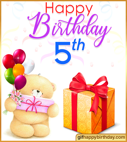 Happy 5th Birthday Boy Happy 5Th Birthday With Animated Gifs