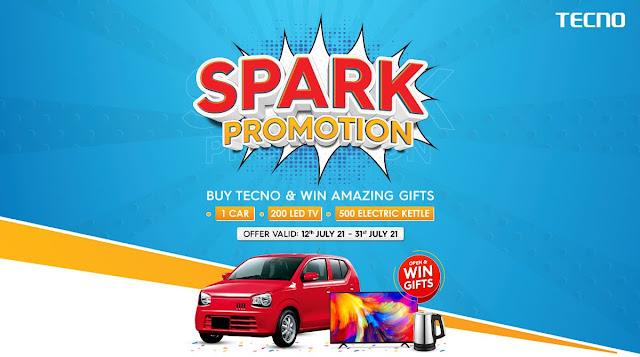 Win a CAR with TECNO Spark Promotion Win a CAR with TECNO Spark Promotion