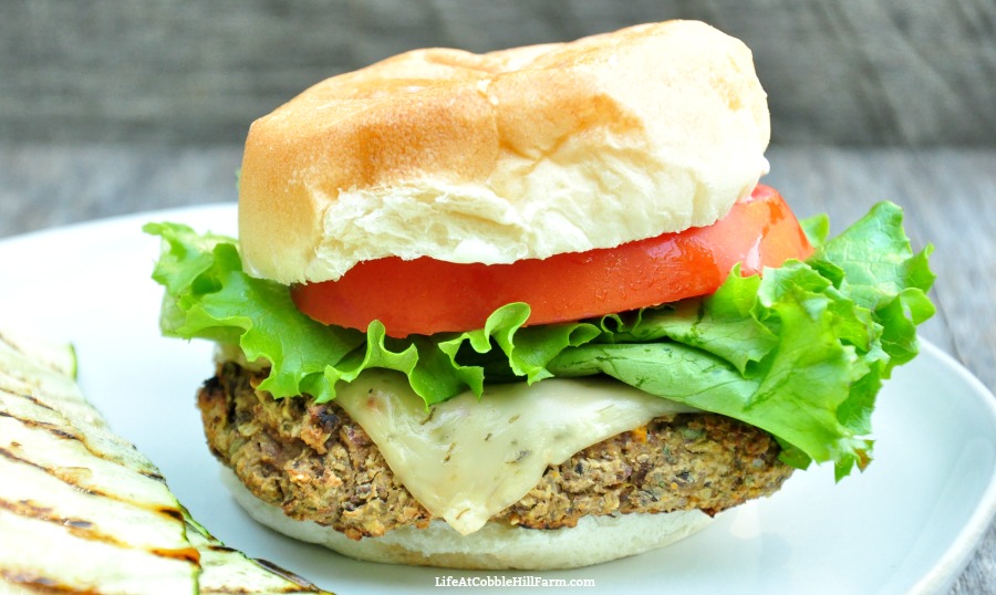 The BEST Black Bean & Mushroom Vegan Burger | Life At Cobble Hill Farm