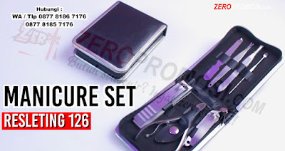 MANICURE SET Ritsleting 126#, Kikir kuku manicure pedicure set kit, Souvenir peralatan gunting kuku, Nails Manicure Set, Manicure & Pedicure, Manicure Set isi 7pcs, Jual Souvenir Perawatan Kuku Tangan dan kaki