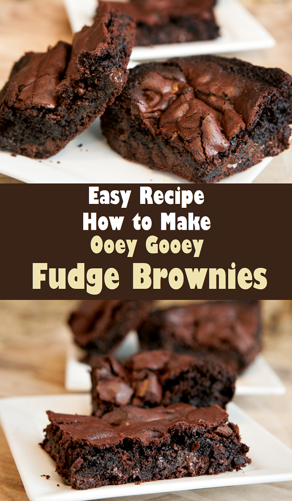Ooey Gooey Fudge Brownies Easy Recipes